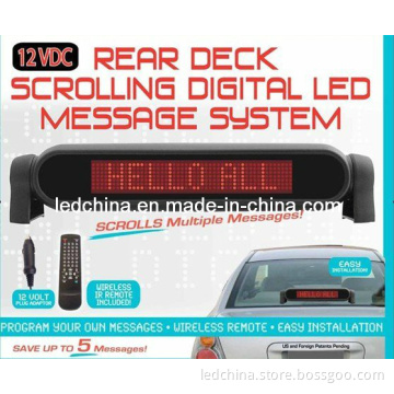 12V DC Remote Sign LED Car Display
